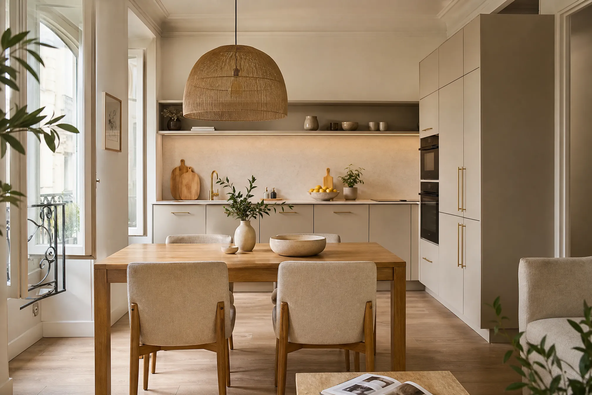 Derselbe Raum nach professionellem Home Staging — inszeniert und verkaufsfertig.